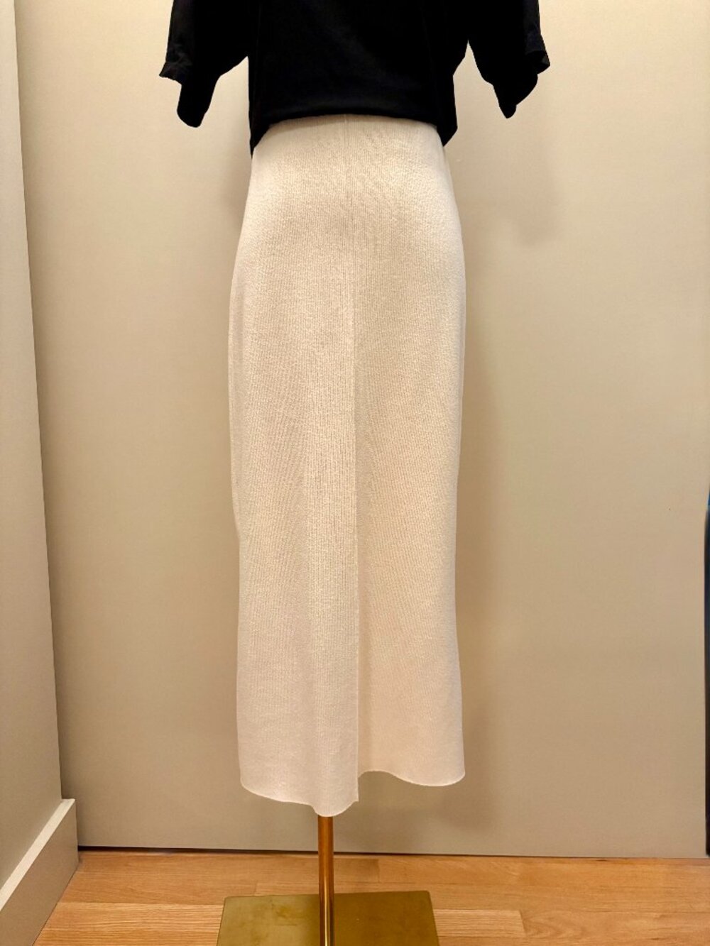 Zara Cream Midi Skirt
